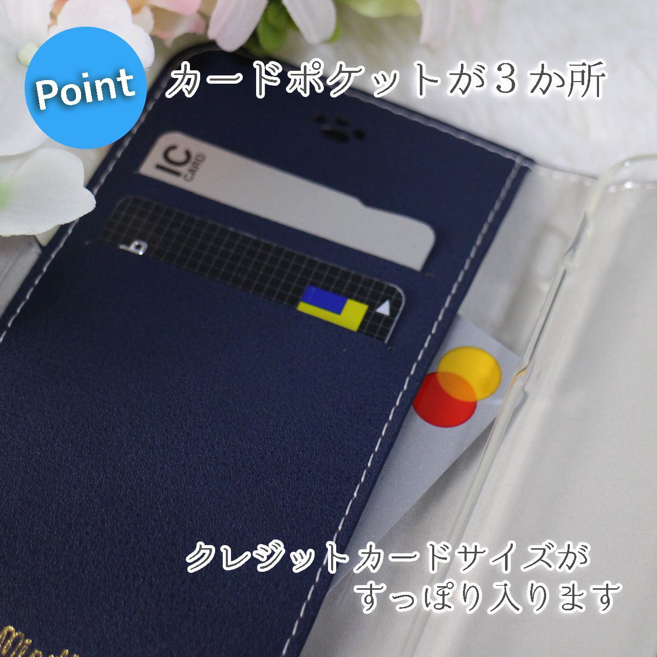 【送料無料/新品】 Google Pixel 3a 手帳型 ケース ネイビー 青紺 猫 346