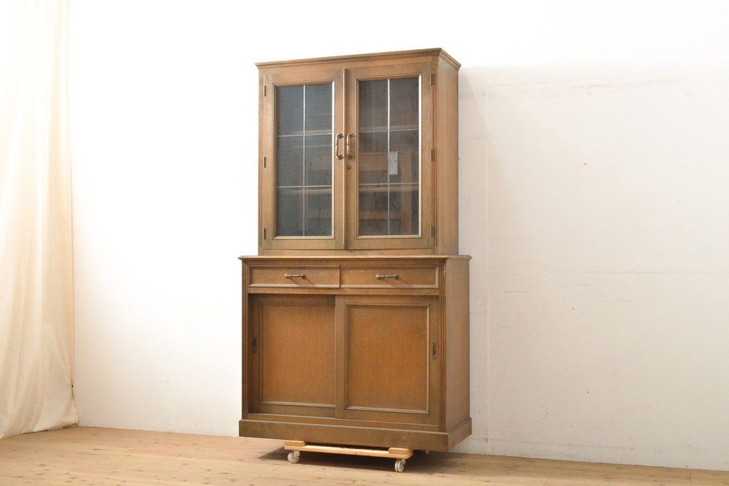 ☆事前問合せ必須☆ 神戸洋家具 キャビネット 和製ビンテージ オーク材