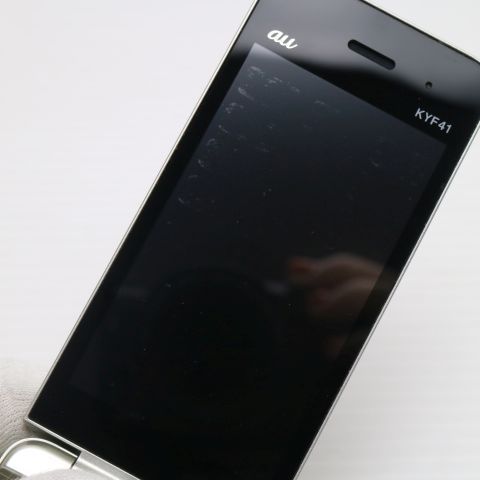 都会的な KYF41 かんたんケータイ シャンパンゴールド 白ロム 本体 即日発送 土日祝発送OK あすつく 00000