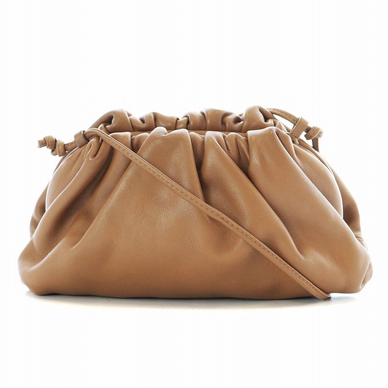 BOTTEGA VENETA ブラウンレザーポーチ