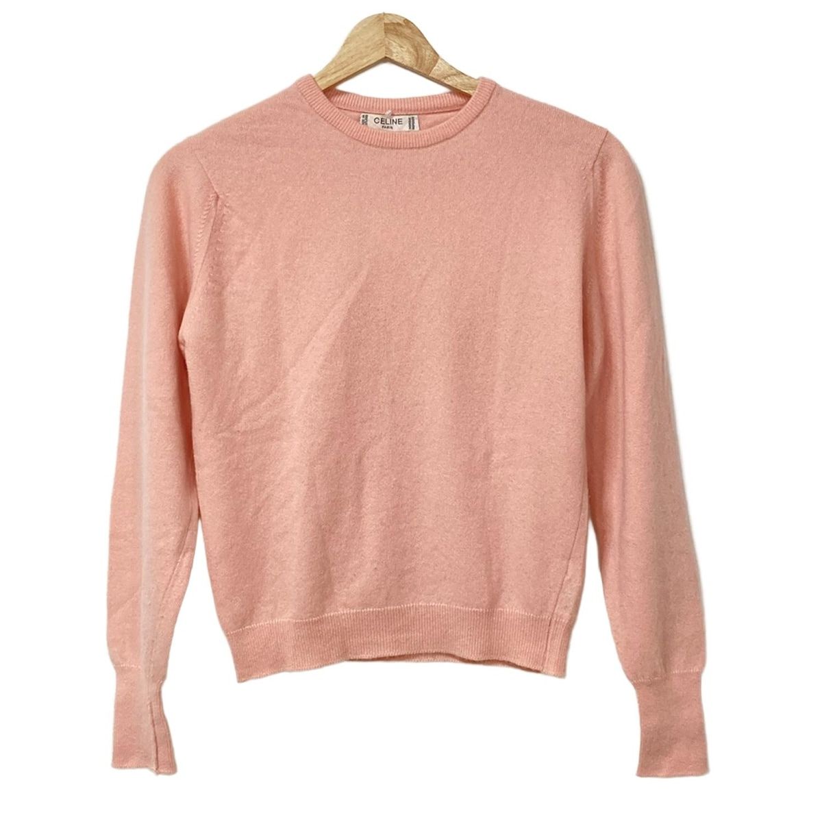 セリーヌ　ノースリーブ　Tシャツ サイズS CELINE セリーヌ ノースリーブ トップス カットソー ブラック 黒