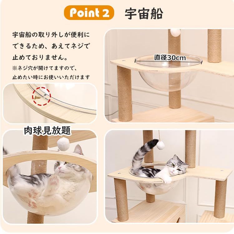 大型猫 パイン材