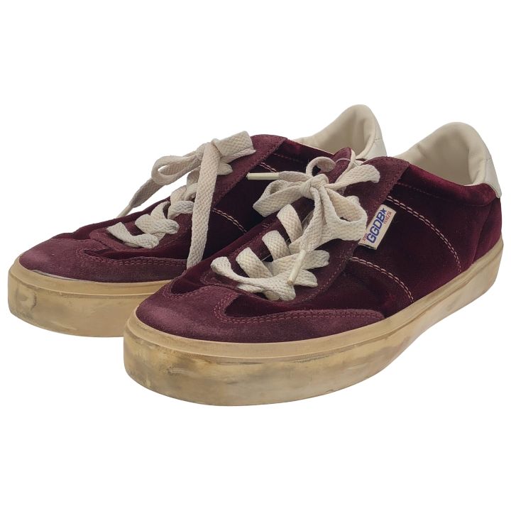 GOLDEN GOOSE ゴールデングース ベロアスニーカー レディース レッド 37