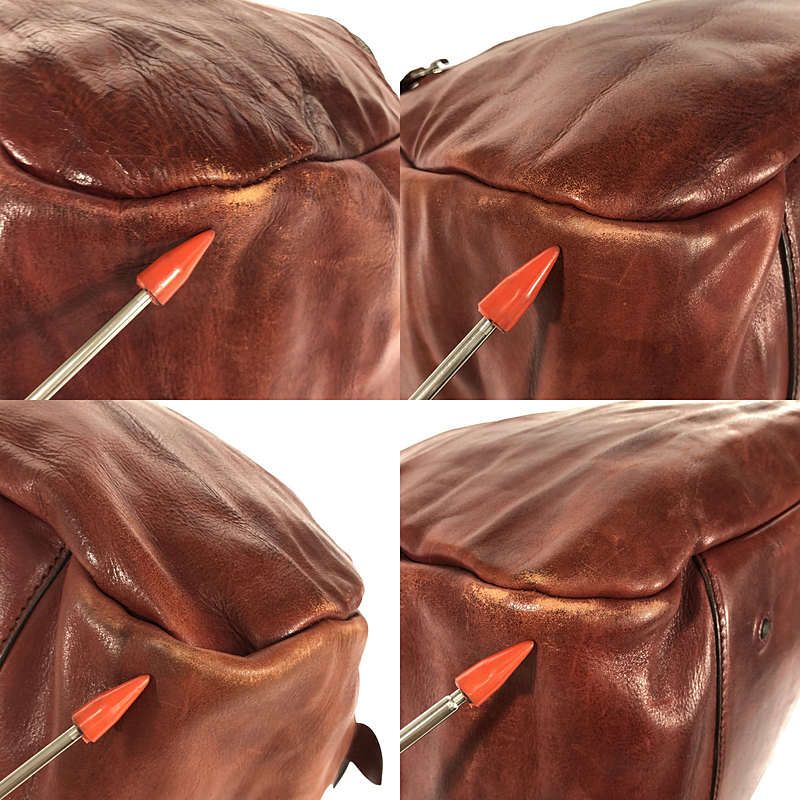 ダニエルアンドボブ、レザー ボストンバッグ Daniel&Bob / ダニエルアンドボブ | レザー ボストンバッグ | レッド