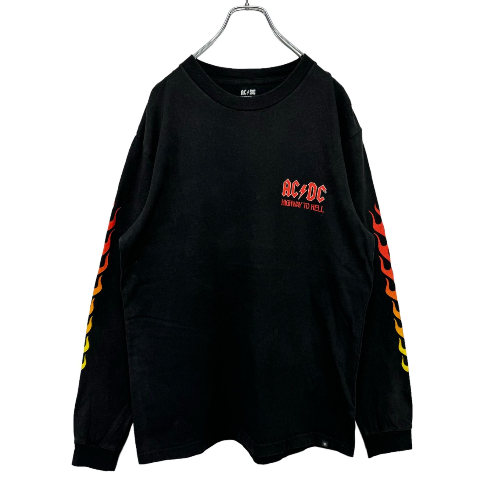 AC/DC ACDC DC SHOES エーシーディーシー DCシューズ HIGH WAY TOHELL ロンT ロングスリーブ 長袖 Tシャツ ロック バンT バンドT 音楽T ミュージックT 古着