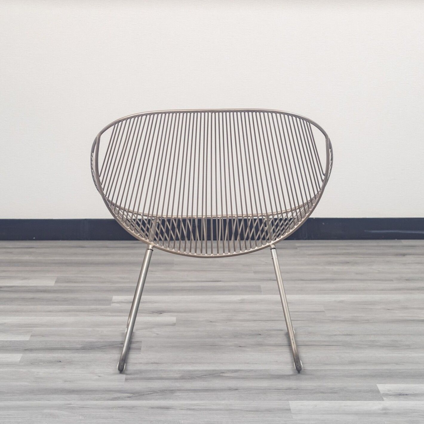 ゴールドフレーム ワイヤーワイドチェア 椅子 ワイヤーワイドチェア ミーチェ ゴールド ゴールドフレーム ワイヤー