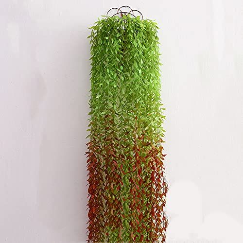 【Cicc】造花藤 観葉植物 壁掛け インテリア 人工 フェイク グリーン 植物 アズラハンギングブッシュ 造花 フェイクグリーン 緑 葉 壁掛け 吊りのインテリア飾り人工植物 枯れないグリーン 
