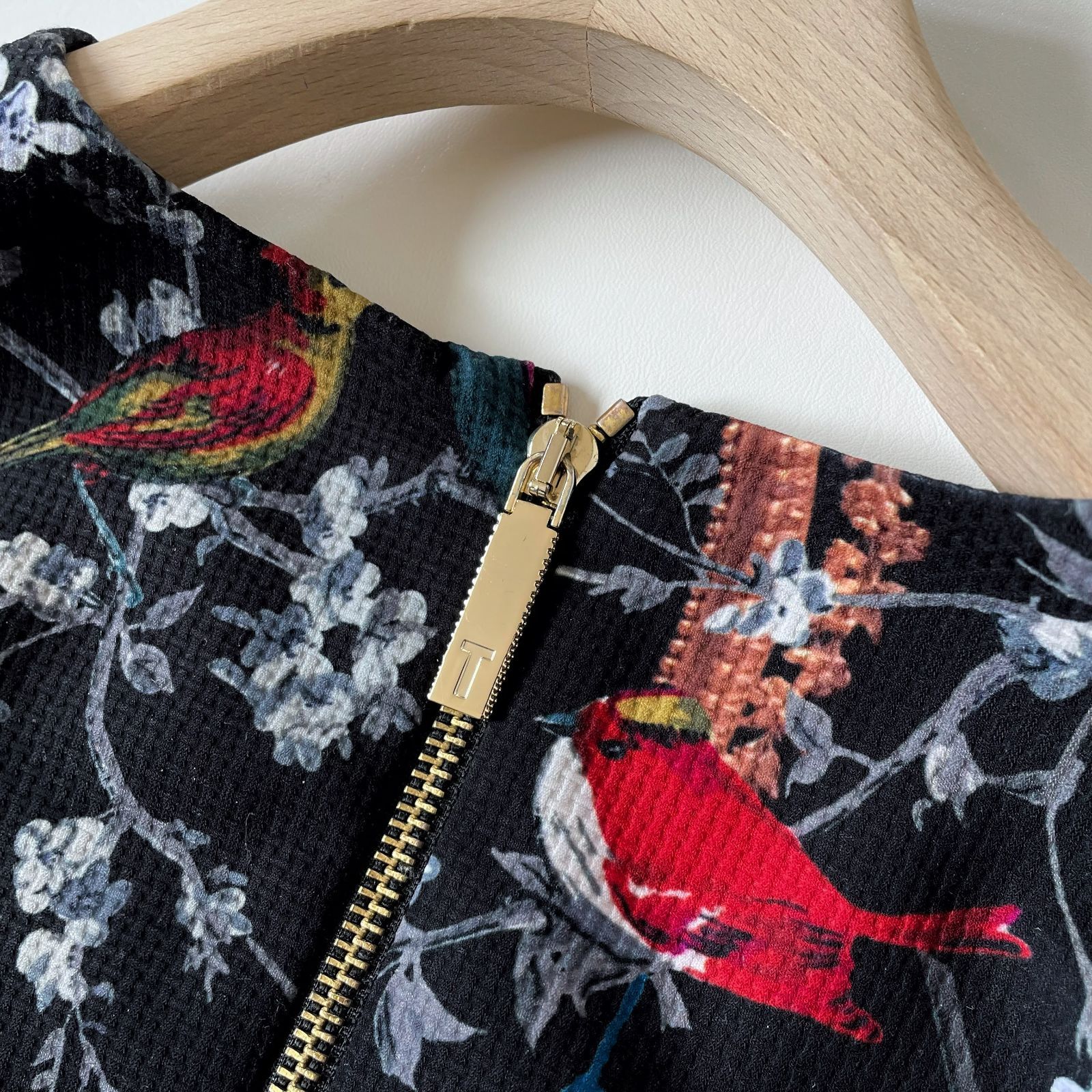 2316 TED BAKER テッドベーカー ワンピース ミニドレス ボタニカル柄 