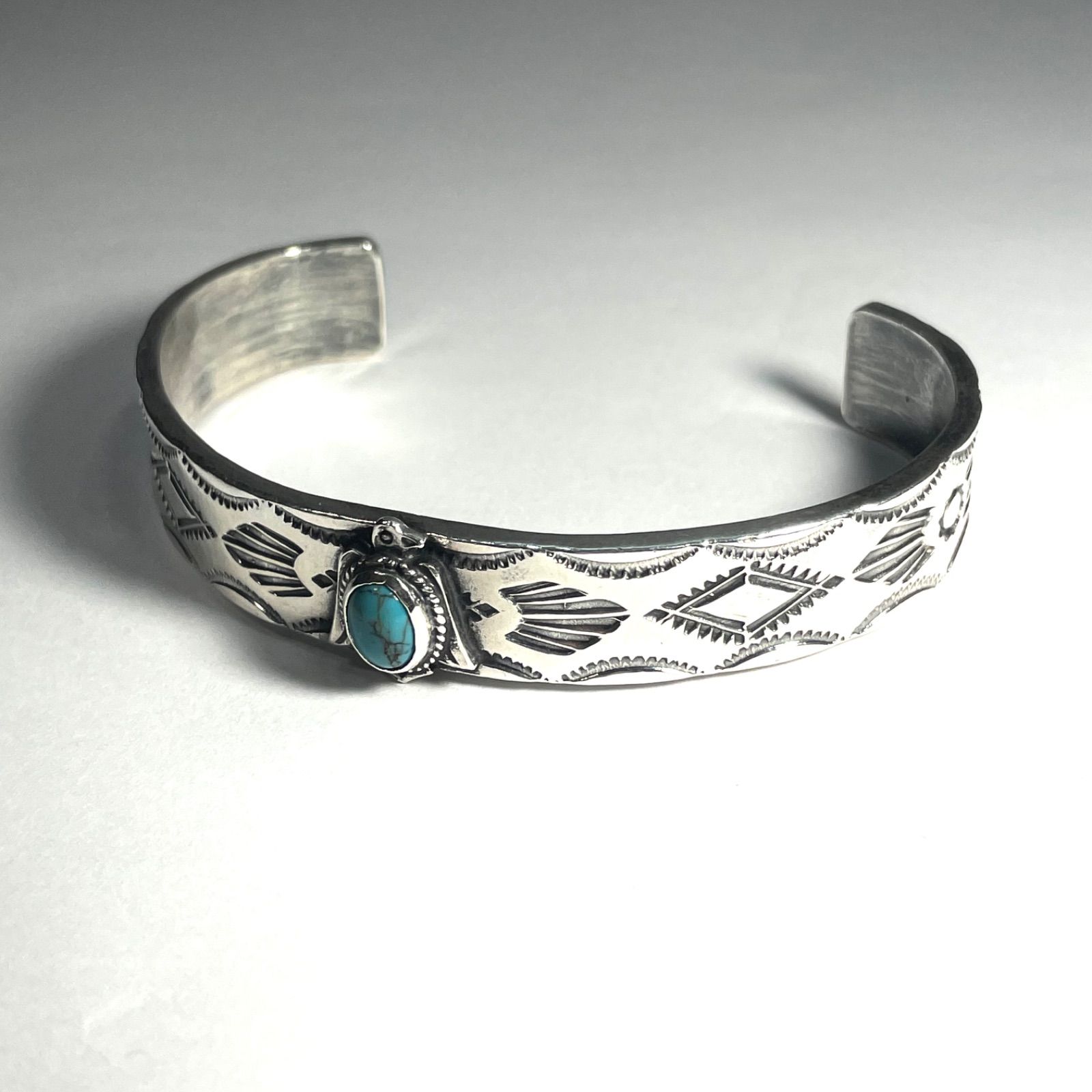 ファーストアローズ・ターコイズ付Thunderbirdバングル First Arrow's