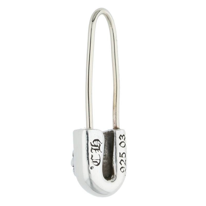 クロムハーツ★SAFETY PIN CH PLS セーフティーピンシルバーピアス クロムハーツ SAFETY PIN CH PLS L/セーフティーピンCHプラス シルバー