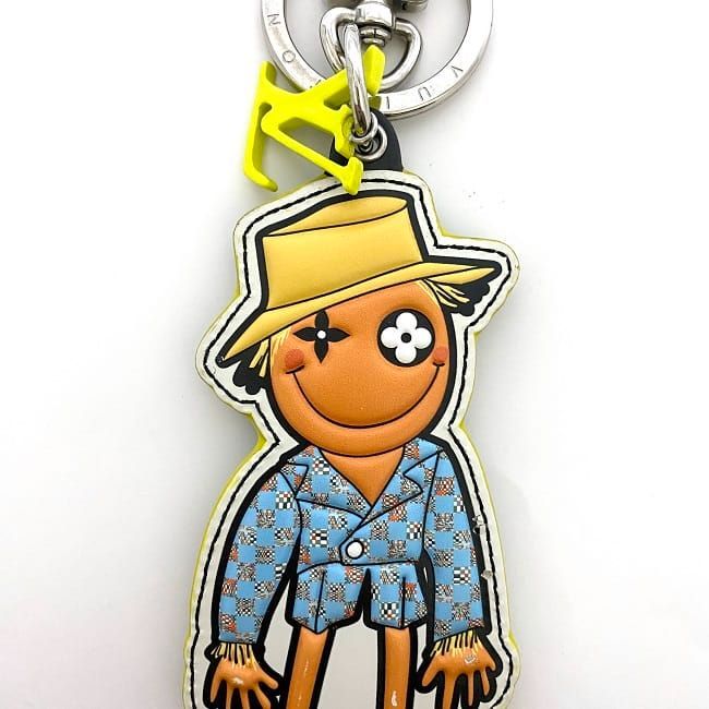 ルイ ヴィトン チャーム ポルトクレ LV スケアクロウ オレンジ ホワイト LOUIS VUITTON ルイ ヴィトン チャーム ポルトクレ LV