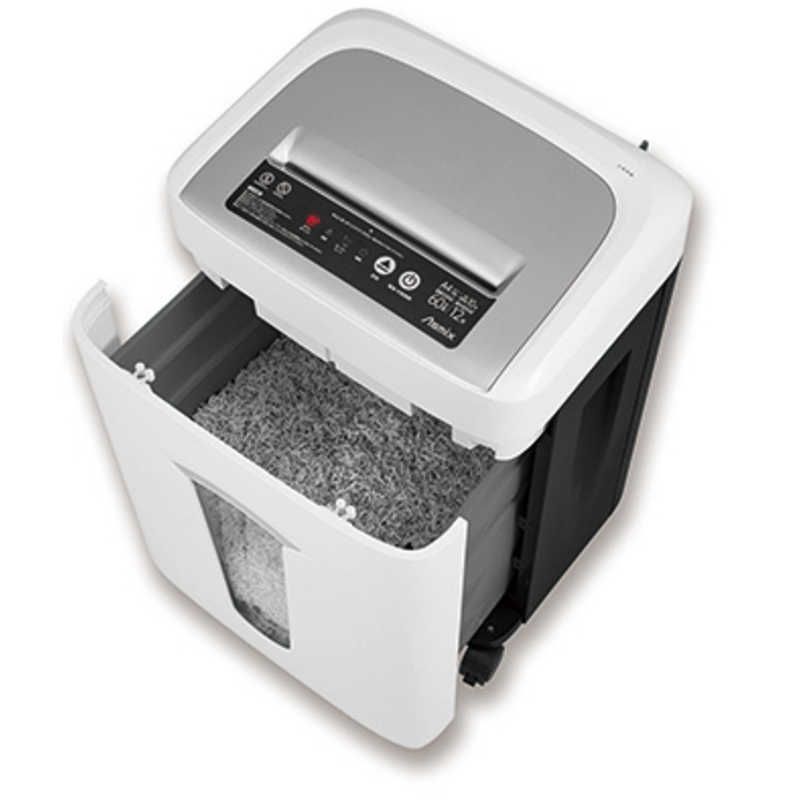 強固な 送料無料 ♥ 未開梱 アスカ 60分間稼働 A4用紙約1300枚収納30Lダストボックス搭載 業務用に最適なマイクロカットシュレッダー マイクロカット |A4サイズ SA76M