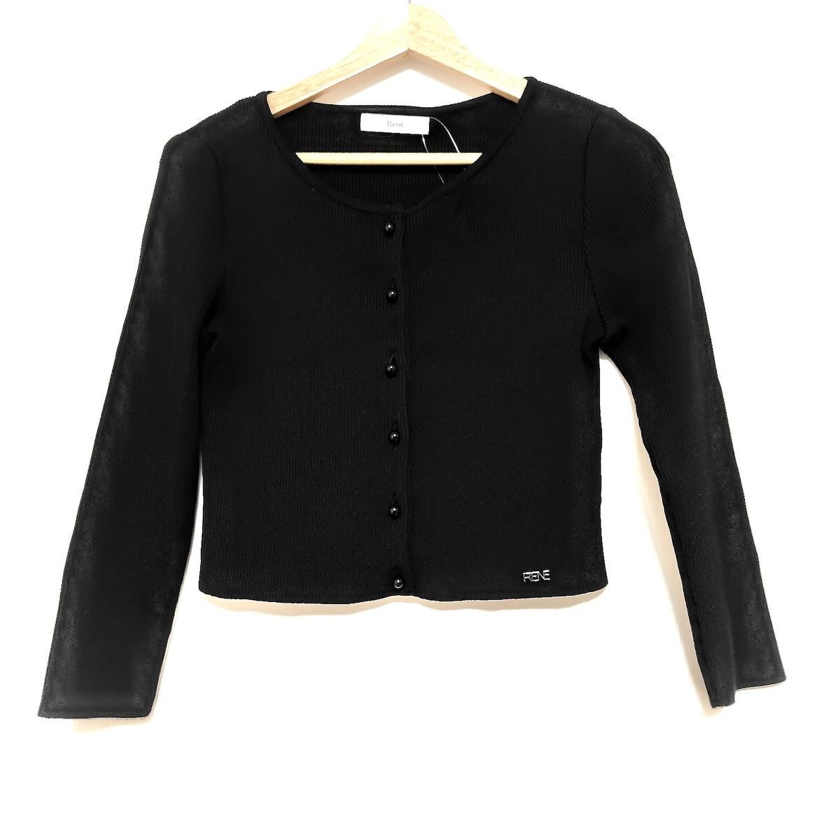Rene(ルネ) カーディガン サイズ36 S レディース美品 - 黒 長袖