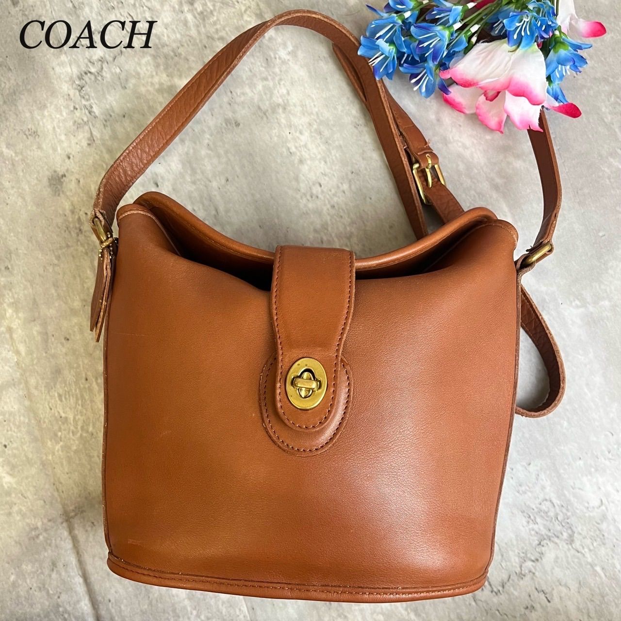 COACH コーチ ショルダーバッグ ゴールド金具 オールドコーチ ターン 