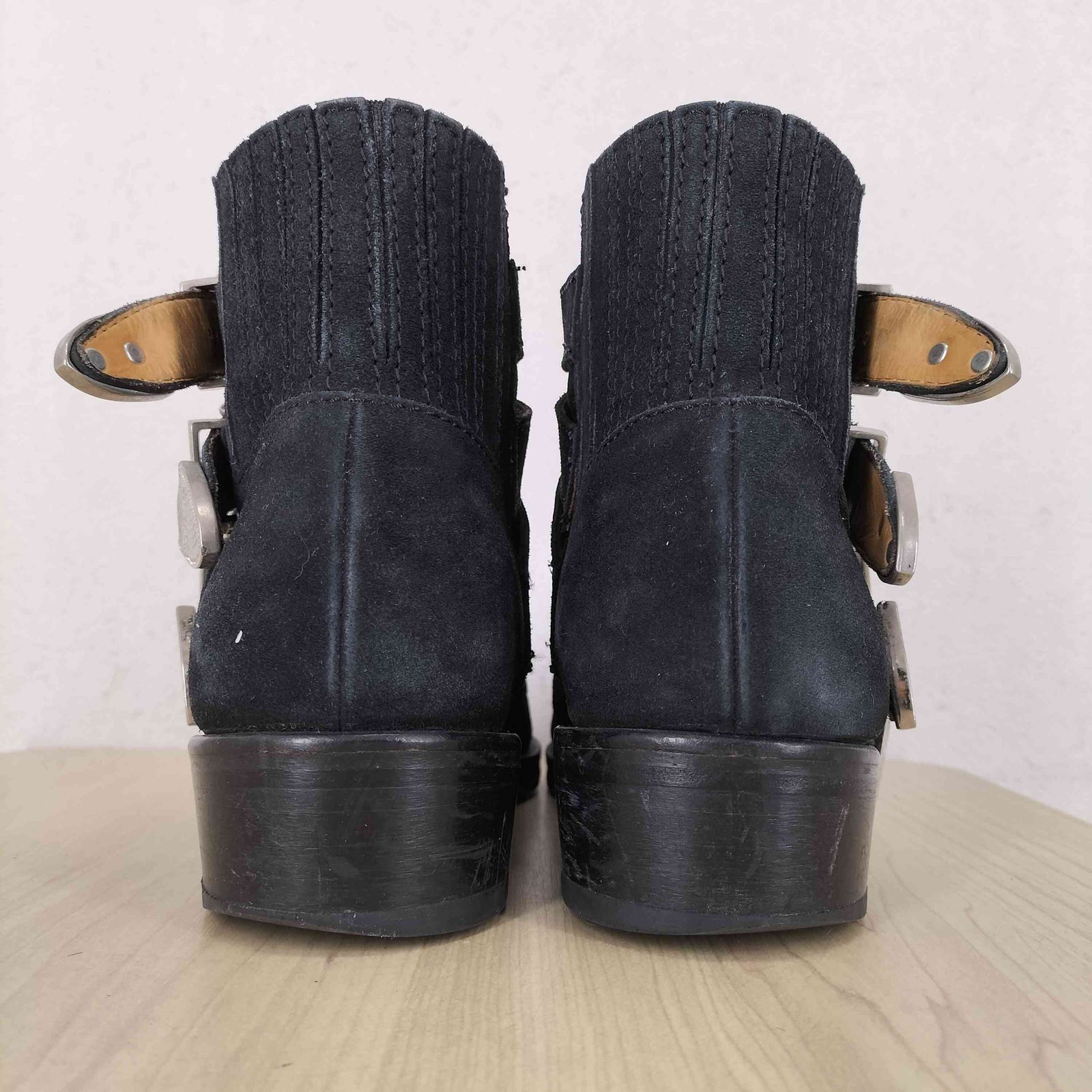 TOGA VIRILIS 4連コンチョベルトスウェードウエスタンブーツ トーガビリリース TOGA VIRILIS 4連コンチョベルトスウェード