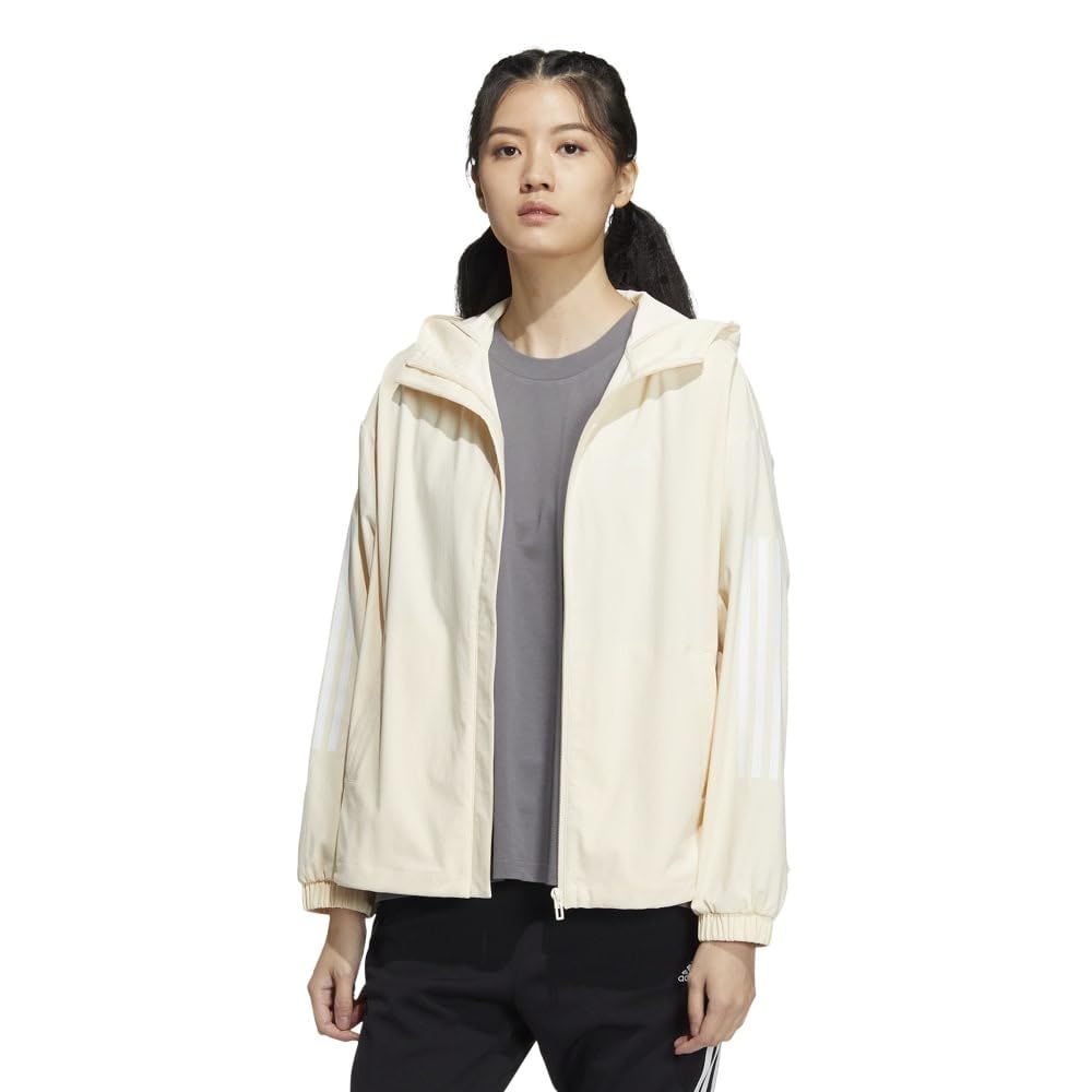 アディダス] パーカー ルーズフィット デニムルッククロス ジャケット