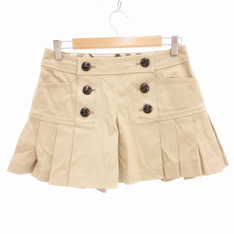 BURBERRY BLUE LABEL バーバリーチェックキュロットパンツ