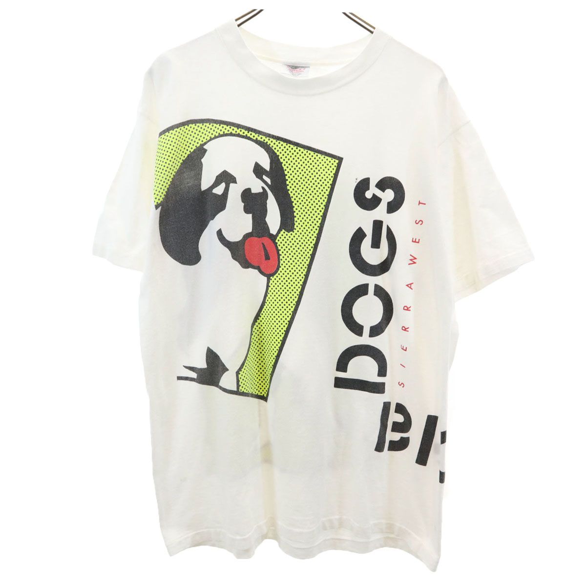 ONEITA オニータ 90s オールド USA製 BIG DOGS 犬 半袖 シングル