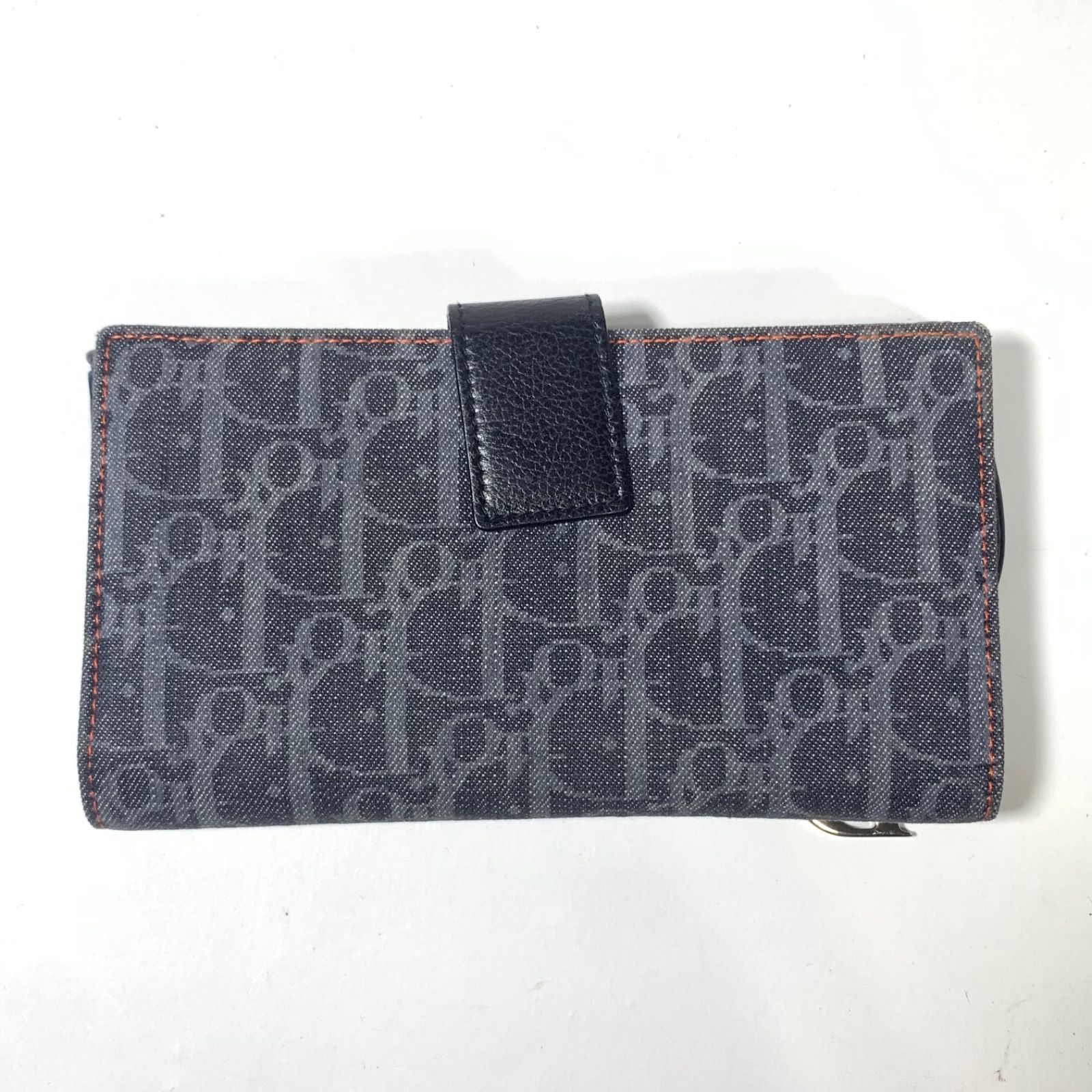 Christian Dior クリスチャンディオール 長財布 Wホック サドル  