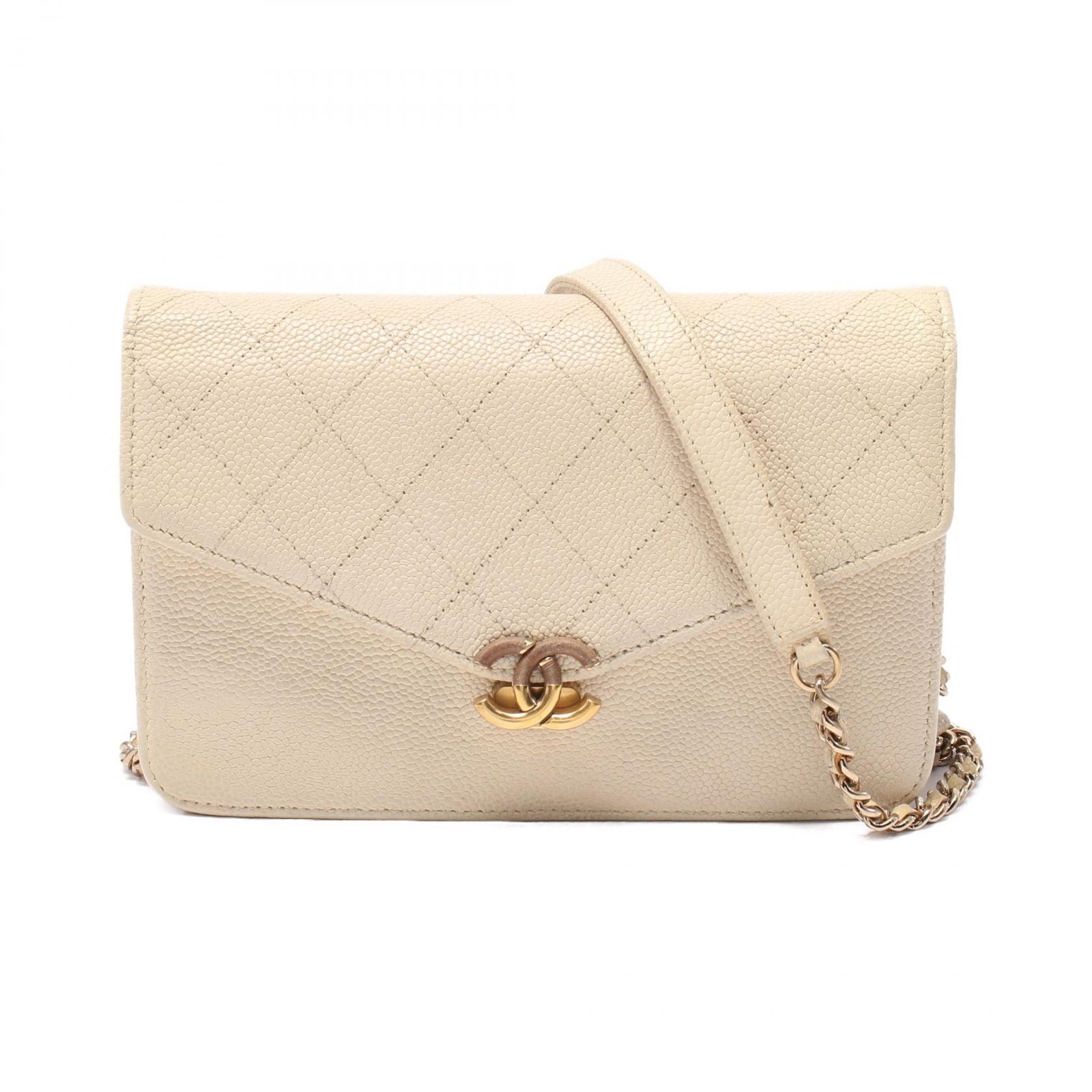 シャネル CHANEL ショルダーバッグ マトラッセ A84410 キャビアスキン グレインドカーフ チェーンショルダー レディース Used B