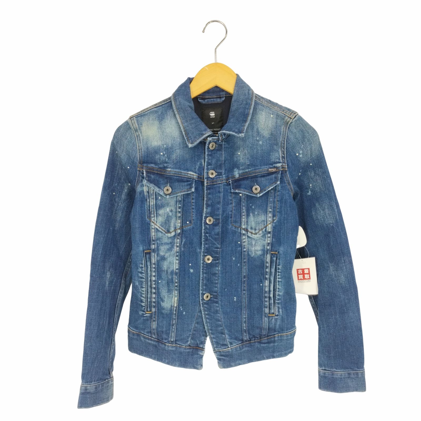 ジースターロー G-STAR RAW ウォッシュド ペイントデニムジャケット レディース import：XS - メルカリ