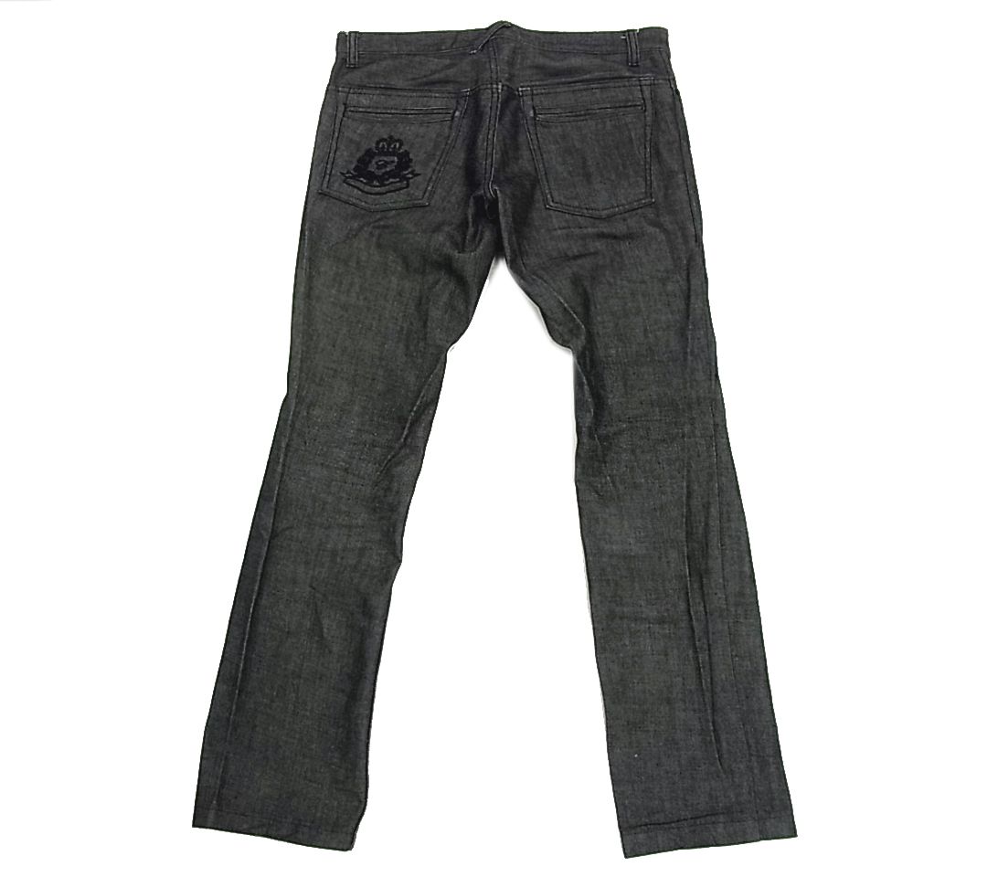 美品□CICATA ブラックデニムパンツ ウォッシュ加工デニム メンズ 