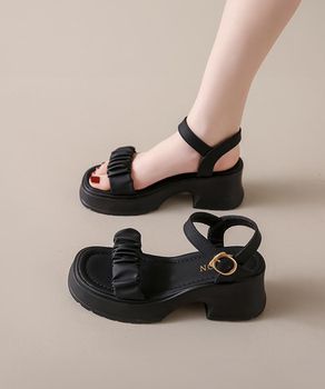 ハイヒール サンダル オープントゥ美脚 厚底サンダル ストラップ 17cmヒール レッドソール サンダル キャバ 結婚式 二次会 靴 厚底サンダル ヒール11cm サンダル オープントゥ ブーツサンダル