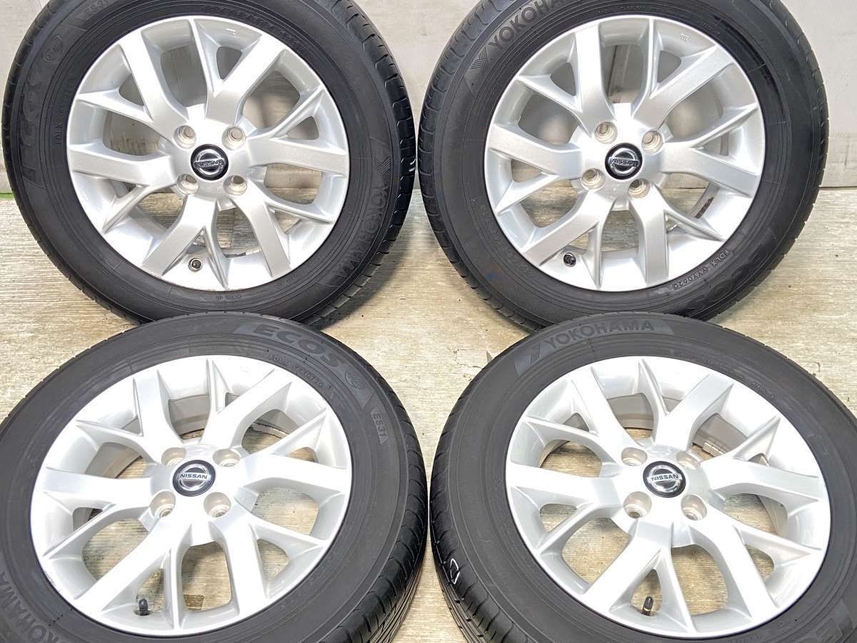 185/65R15 ヨコハマ エコス ES31 日産純正 15x5.5 40 100-4穴 中古 