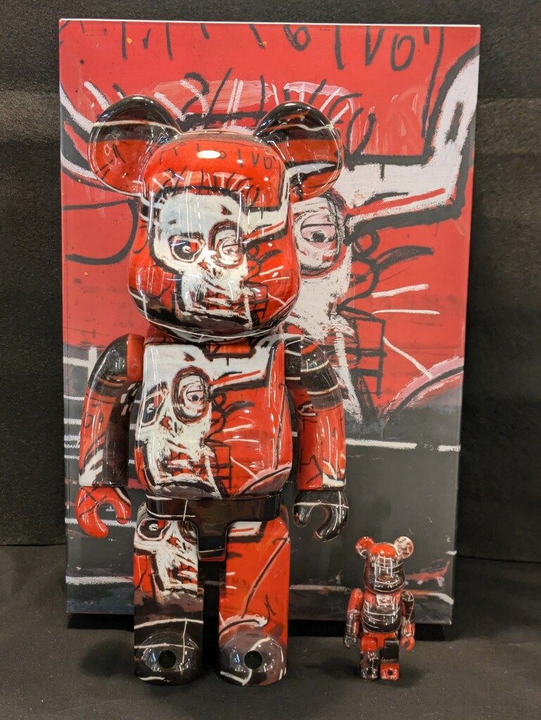MEDICOMTOY BE@RBRICK 最も安い JEAN-MICHEL BASQUIAT #5 400%+100%