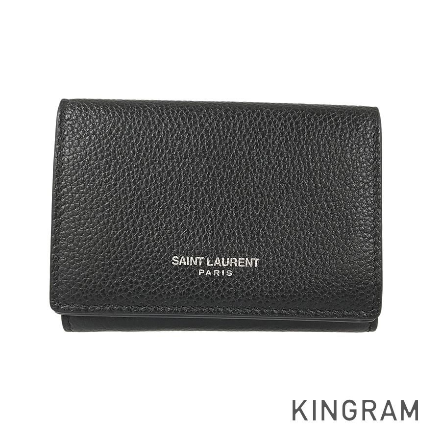 サンローラン SAINT LAURENT 459784 コンパクトウォレット レザー 三つ折り財布 fie【中古】