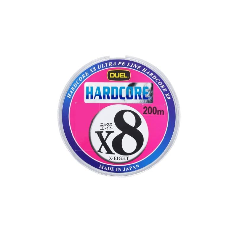 DUEL デュエル PEライン 釣り糸 HARDCORE X8 ライン 釣りライン 釣具 高強度 高感度 1.2号 200m マーキングシステム|10m×5色 H3263