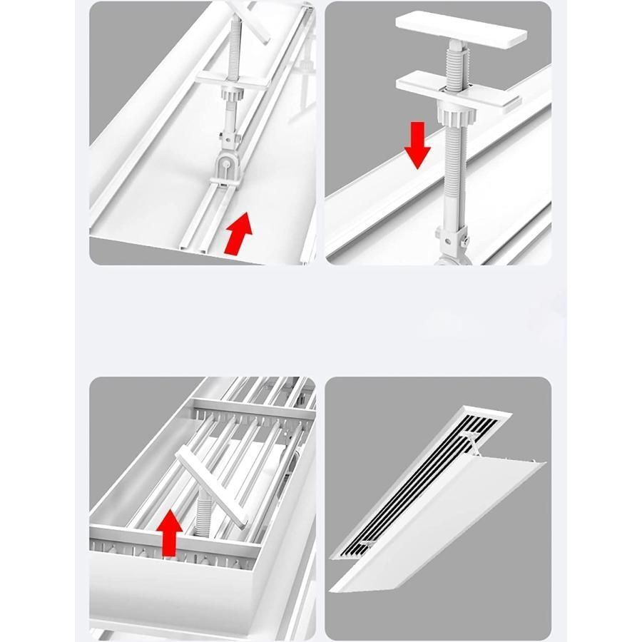 な角度天井サイドウォールセントラルエアコンデフレクターは 冷気がまっすぐ