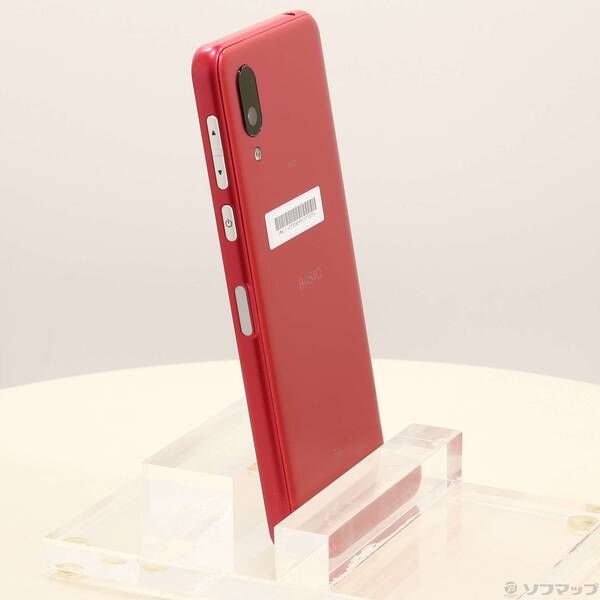 中古品〕 BASIO active 64GB レッド SHG09 au SIMフリー