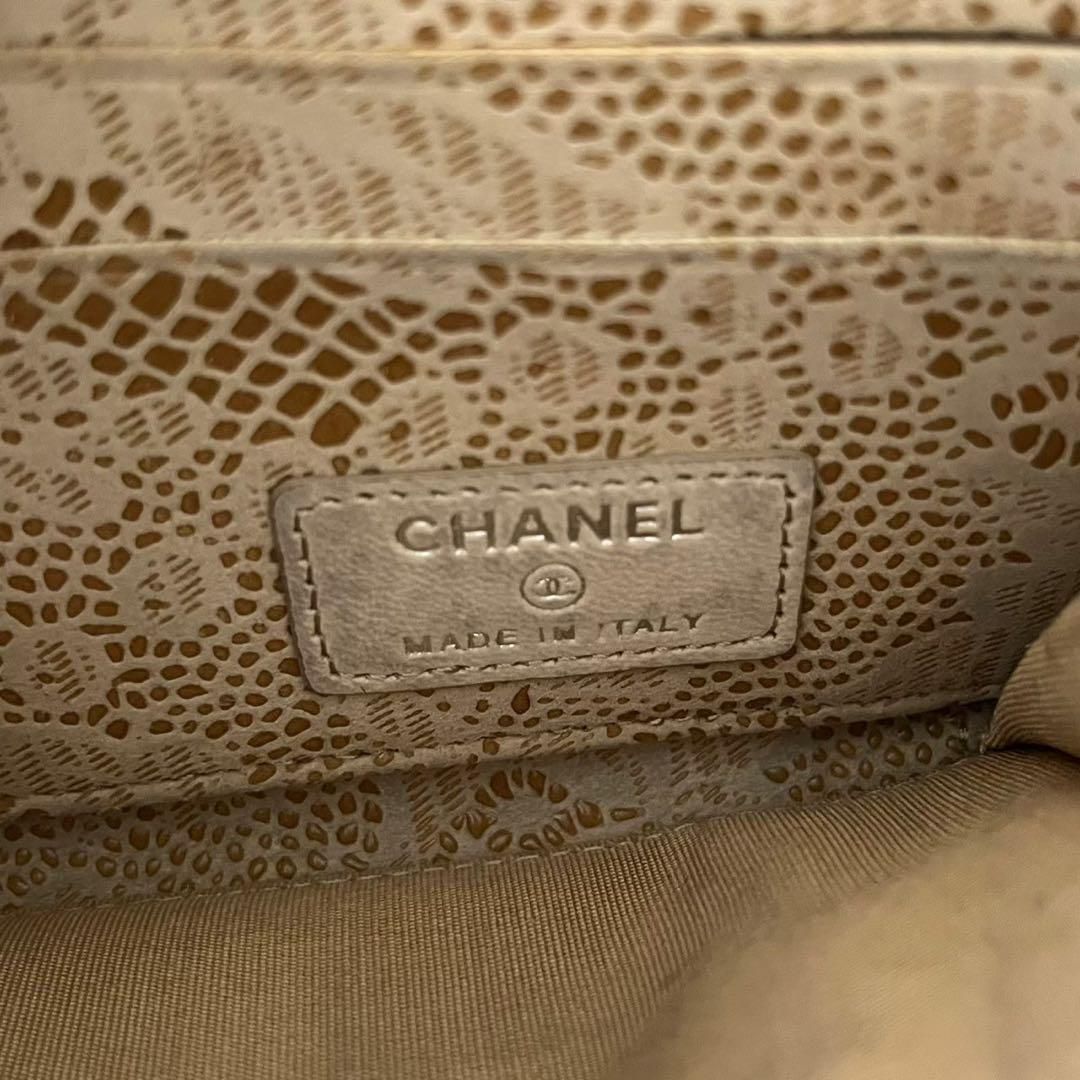 CHANEL 長財布　レースイズモア CHANEL シャネル レースイズモア 長財布 ベージュ系 ラウンド