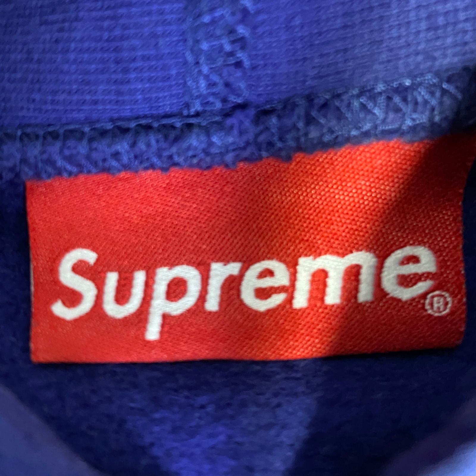 SUPREME シュプリーム メンズ レディース パーカー M 青紫 ロゴ