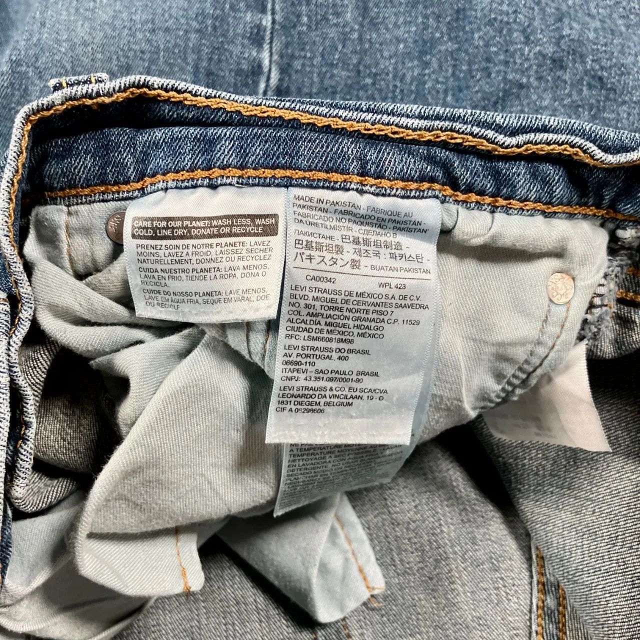LEVI'S リーバイス 505 インディゴブルー パキスタン製 W34 刻印