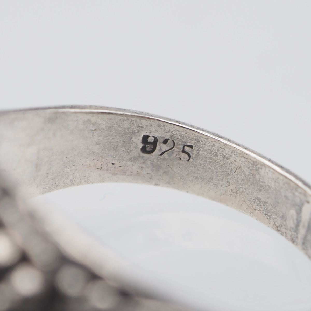 ターコイズ　SV925 ハングル　sterling刻印 M179 ナバホ ターコイズ トルコ石 G Yazzie STERLING刻印