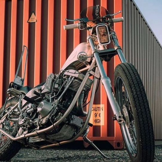 スクエア ヘッドライト 2連 チョッパースタイル カスタムバイク 単品