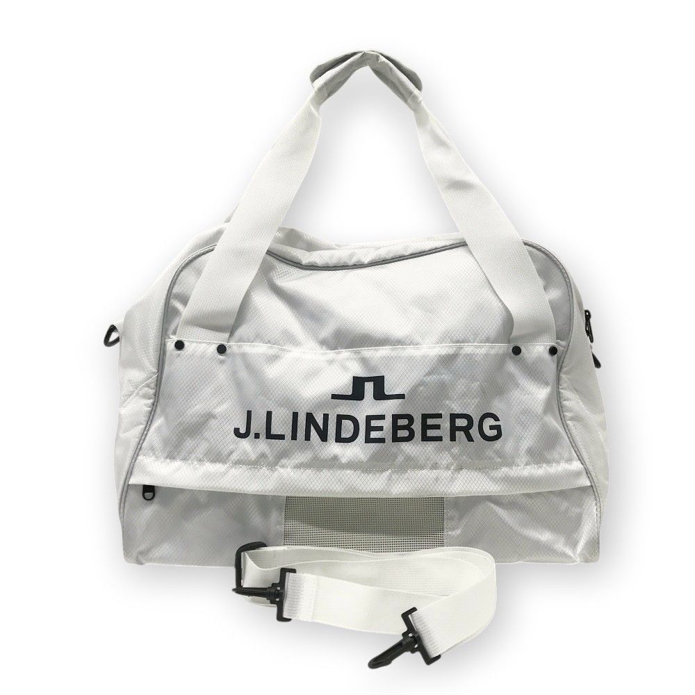 レアモデル美品J.LINDEBERGジェイリンドバーグ 2way ボストンバッグ J.LINDEBERG ジェイリンドバーグ 2WAY ボストンバッグ ホワイト系