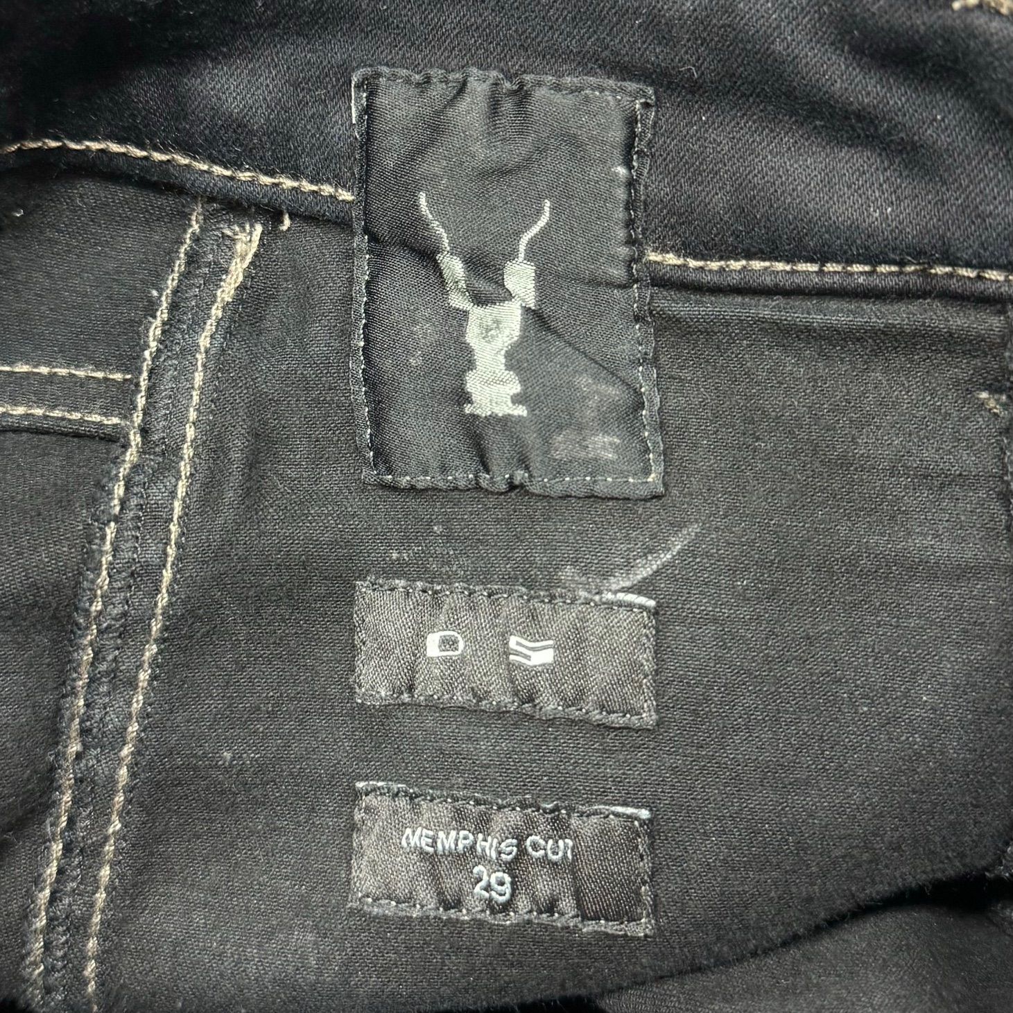 希少 RICK OWENS DRKSHDW Memphis Patched Coated Jean メンフィス 