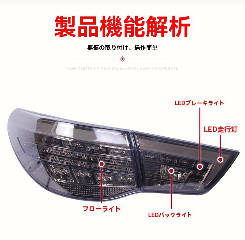 高輝度ブレーキランプ 流れるウインカー