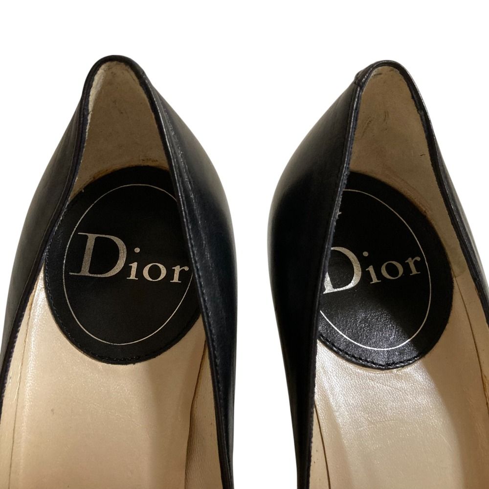 美品 Dior クリスチャンディオール ベルト レザー パンプス サイズ35.5  