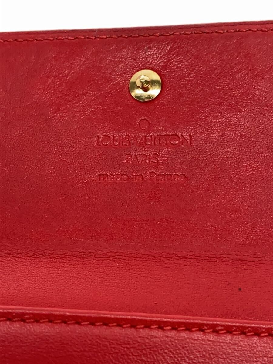 LOUIS VUITTON ポルト・モネ・ビエ・カルト・クレディ_モノグラム・ヴェルニ_RED エナメル レッド レディース - メルカリ