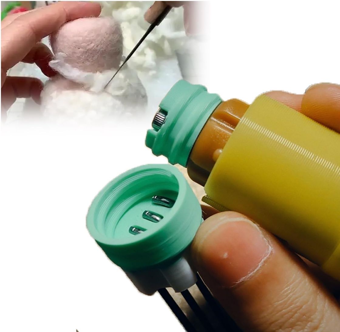  電動フェルトニードルマシンキット 電動ウールフェルトツール 素早いフェルト作りのためのニードルフェルトマシン ストローク2 cm 透明シェル フェルト用 大人用ウールフェルトクラフトキット ヘルスケア 介護用品 猫用品