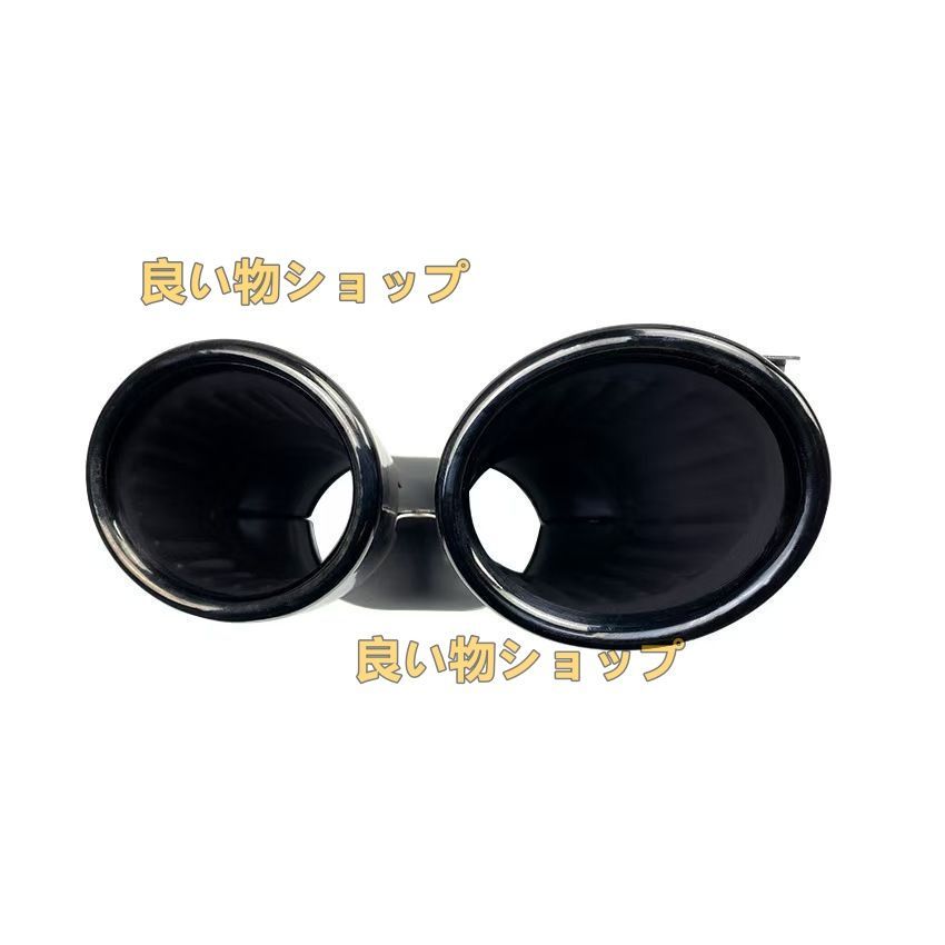 ベンツ W177 C118 A35 CLA35 AMGタイプ改装用A45 CLA45 車種 ステンレス製チタンブラック マフラーカッター 左右セット