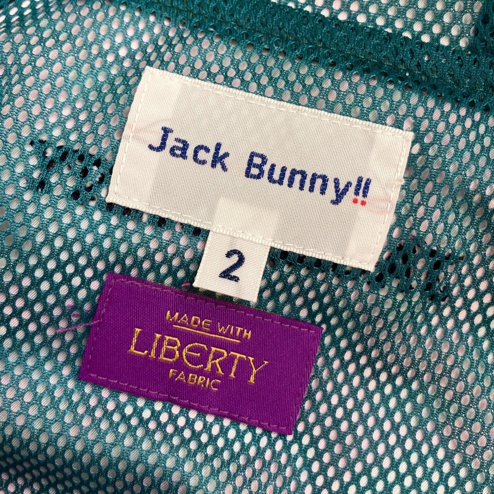 サイズ：2 JACK BUNNY ジャックバニー  裏メッシュ ナイロン ジャケット 総柄 ピンク系 [240101432539] ゴルフウェア レディース ストスト サイズ：2 JACK BUNNY ジャックバニー 裏メッシュ ナイロン