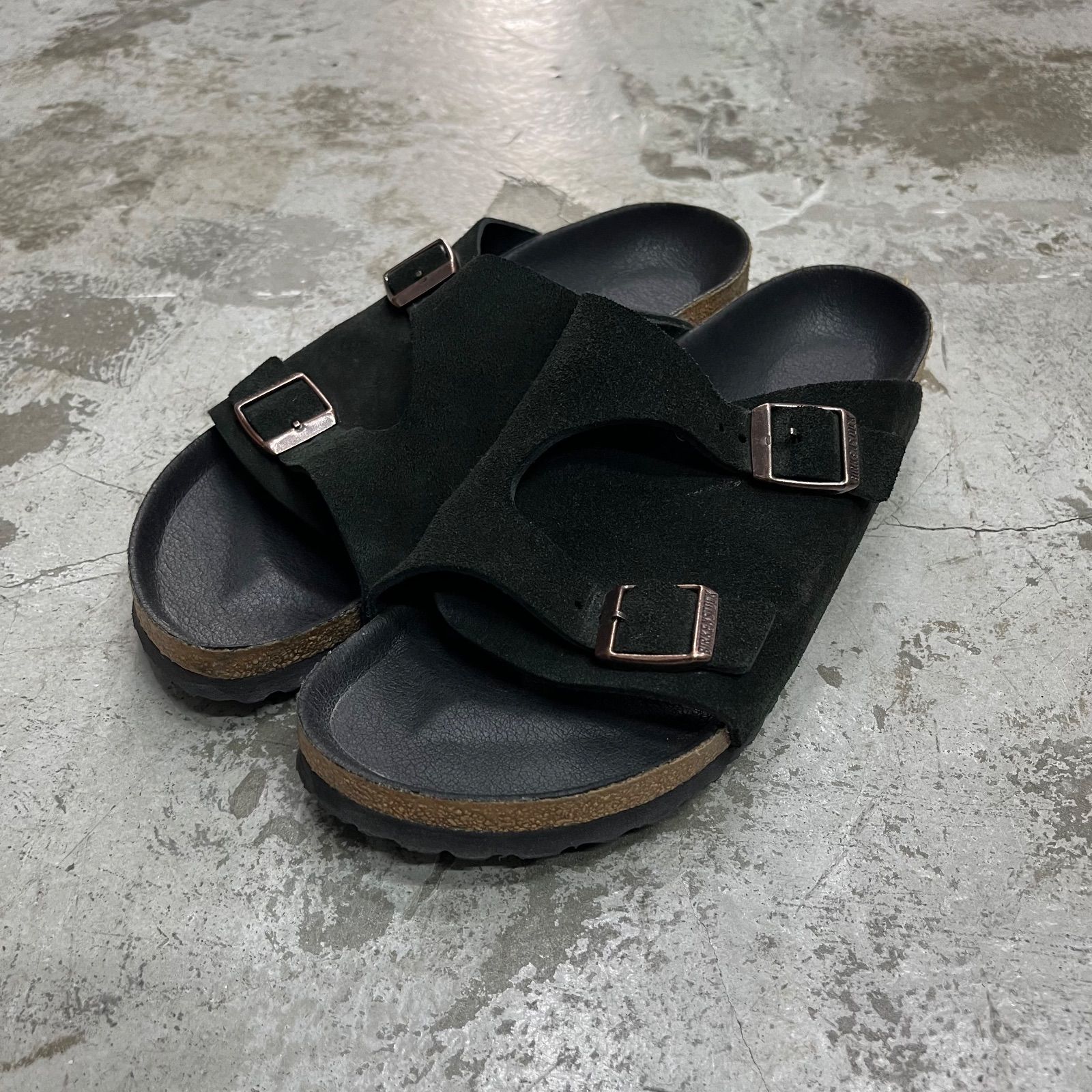BIRKENSTOCK EDIFICE別注 ZURICH チューリッヒ サンダル スウェードレザー ビルケンシュトック エディフィス ブラック 42 128M6