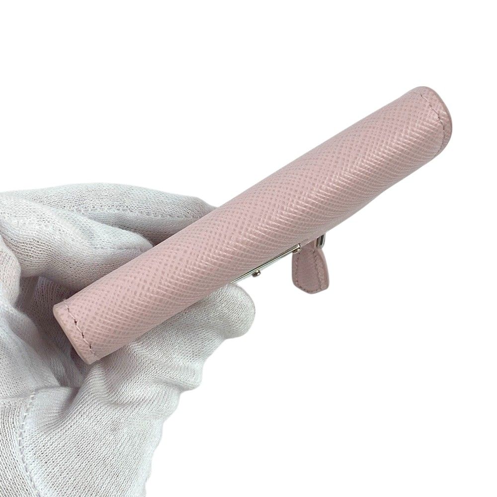 □未使用□ プラダ 二つ折り コンパクト 財布 サイフ サフィアーノ  