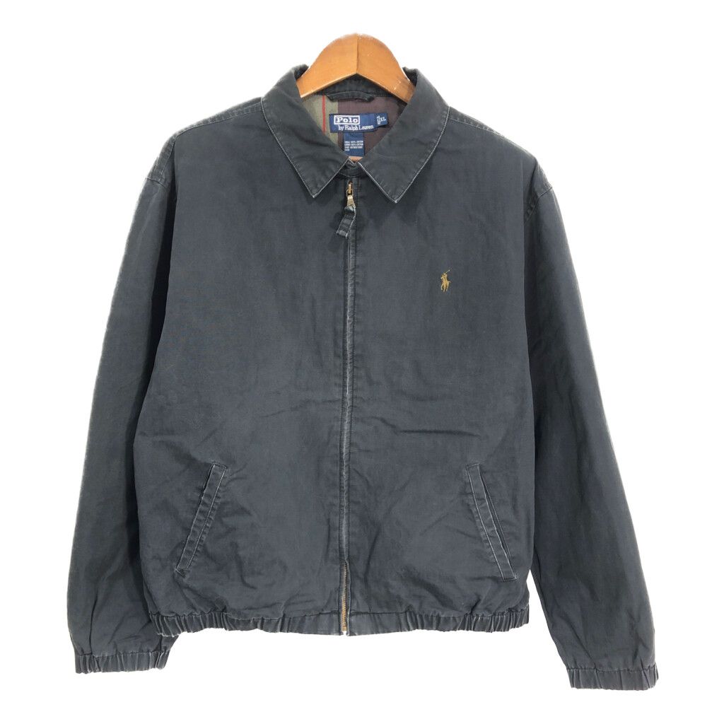 90年代 Polo by Ralph Lauren ポロ ラルフローレン コットン スイングトップ ネイビー (メンズ XL)  古着 S7678