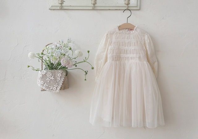 2026，大人気 韓国子供服 キッズ服 ベビー服 80 女の子 puella FLO  春  長袖 バースデーフォト １歳 ベビードレス 80 ワンピース ワンピース